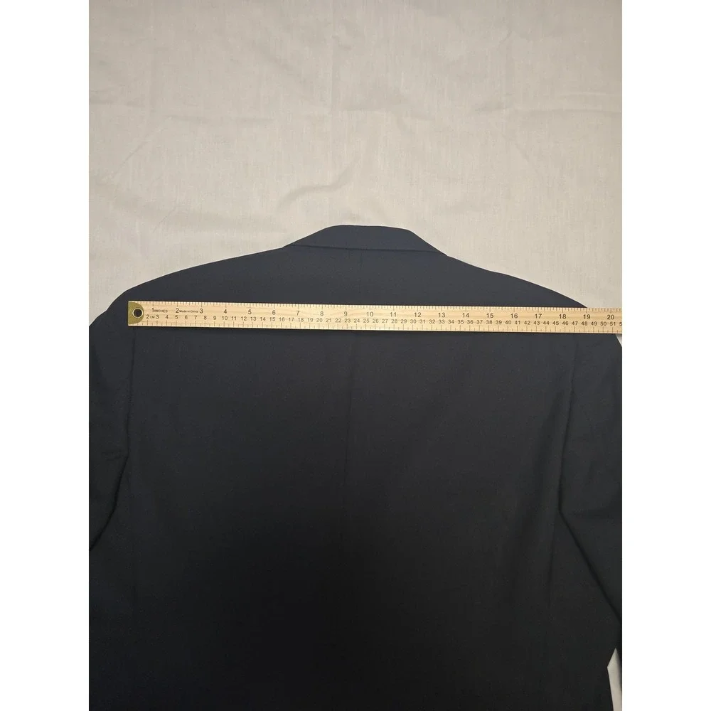Lacrosse Blazer Mens‎ 42R Black Wool Sport Coat Suit Jacket Made USA Classic